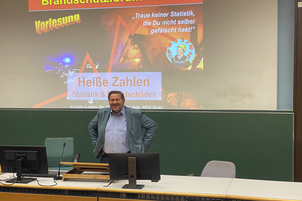 Brandschutzmanagement an der Karl-Franzens-Universität Graz: Gastvorlesung zum betrieblichen Brandschutz